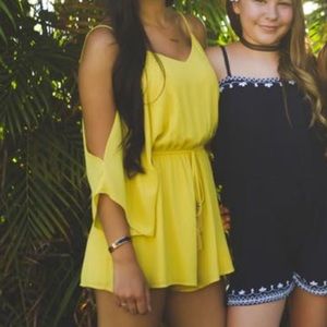 yellow romper